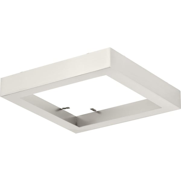 Progress Lighting Everlume Collection Brushed Nickel 7" Edgelit Square Trim Ring P860053-009 - main